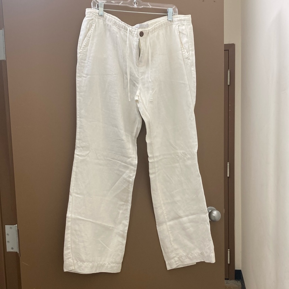 White Linen Pants